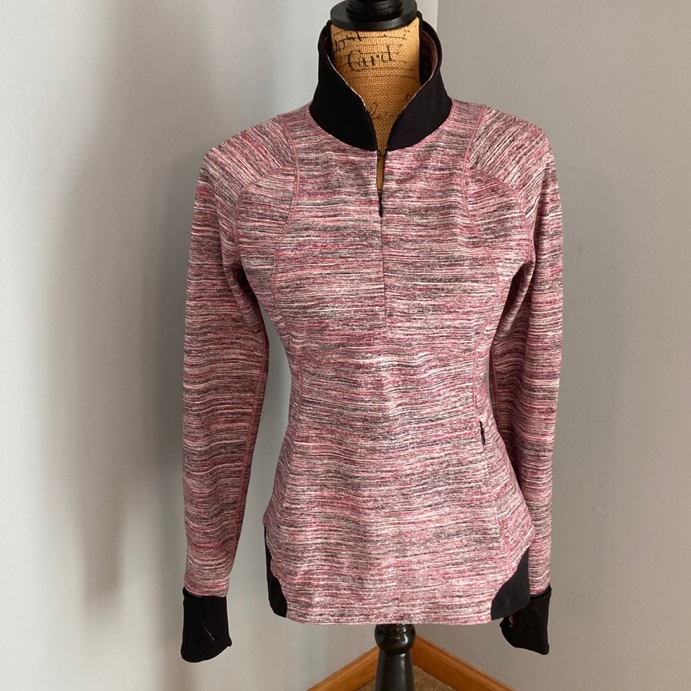 NWOT Lululemon Runderful 1/2 Zip  – Space Dye Camo Berry Rumble Multi/Black